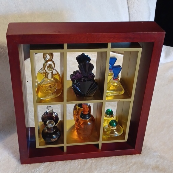 Vintage Other - Minatures display shelf wall decor mirrored shelf